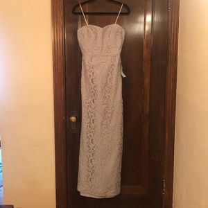 J Crew bridesmaid dress - grey lace